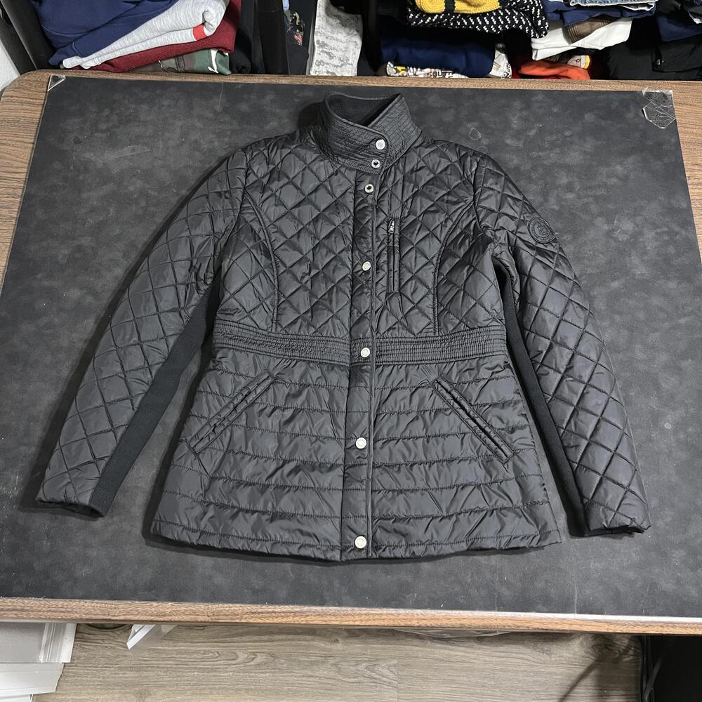 Lauren Ralph Lauren Polo Equestrian Jacket Women Petite Vintage 90s Quilted Coat